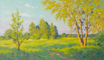 Evening, Dnieper meadows ( ). Alexandrovsky Alexander