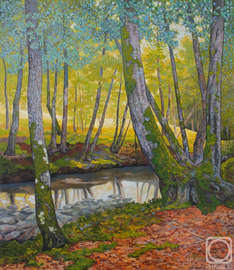 Bozhko Roman. Stream in the forest