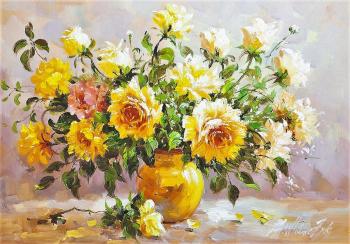 Bouquet with yellow roses. Vlodarchik Andjei