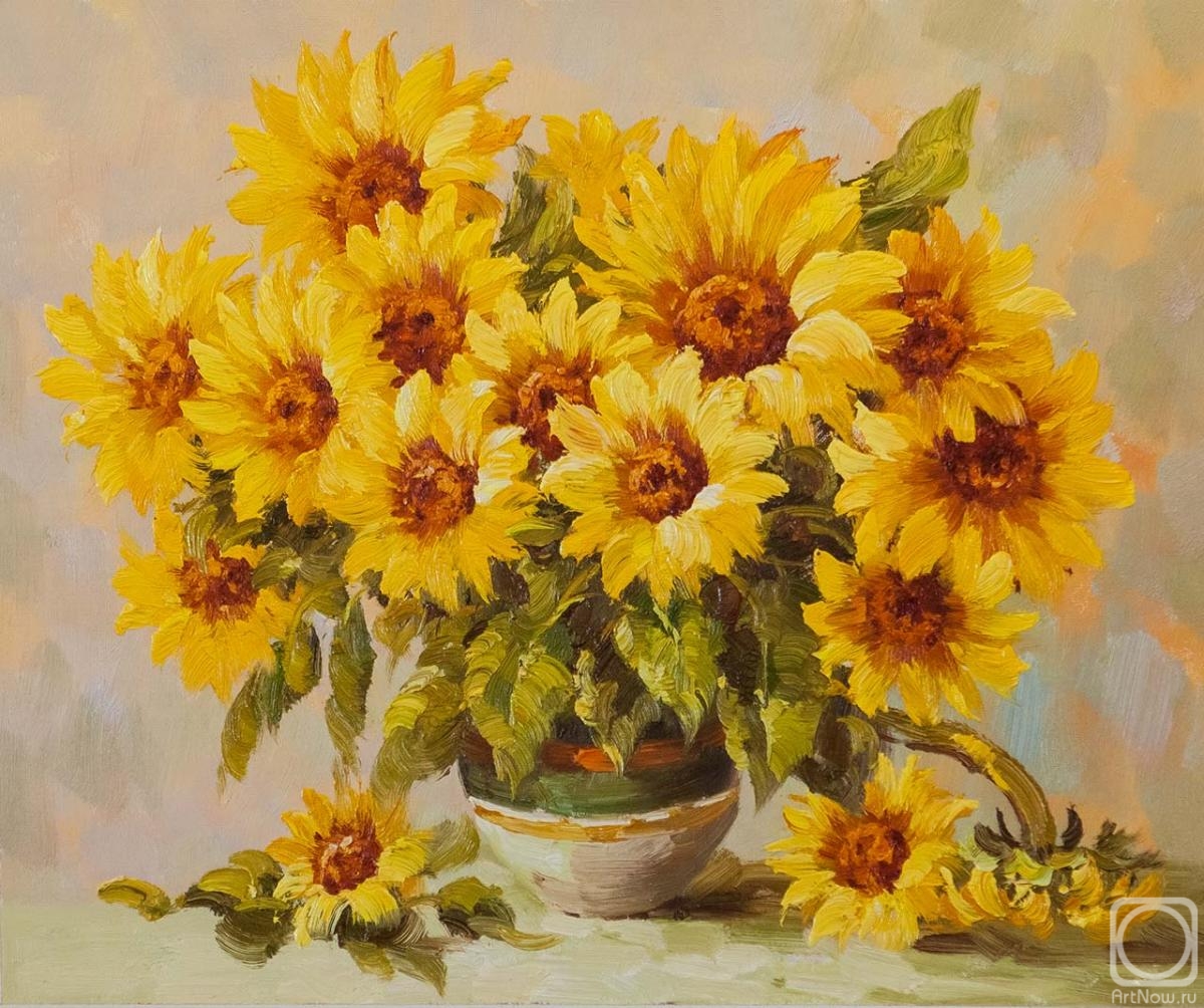 Vlodarchik Andjei. Bouquet of sunflowers