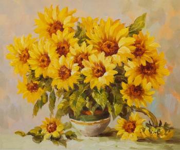 Bouquet of sunflowers (Picture As Birthday Gift). Vlodarchik Andjei