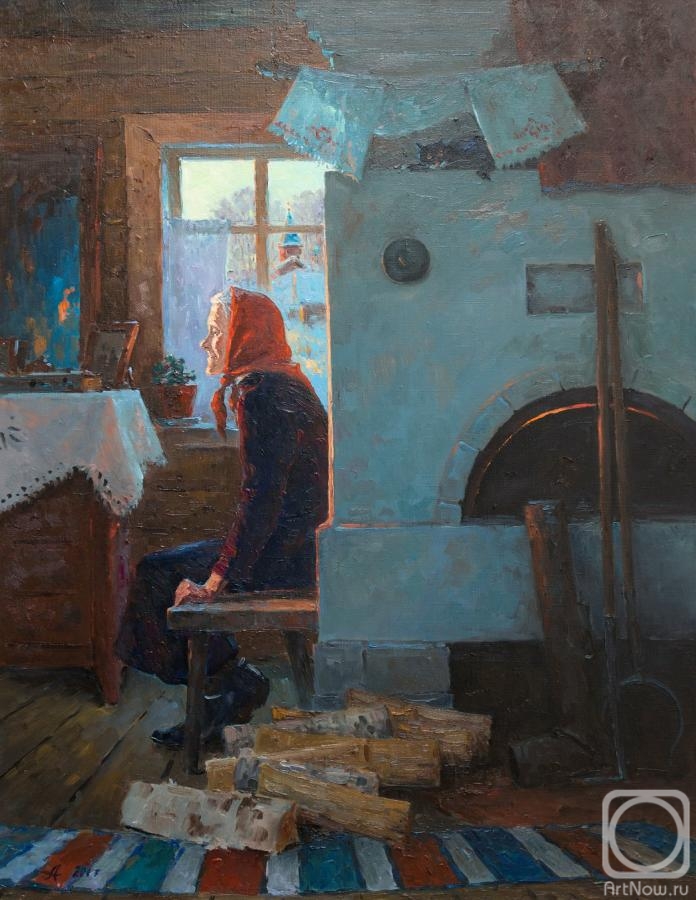 Alexandrovsky Alexander. At the Russian stove, Pereslavl-Zalessky
