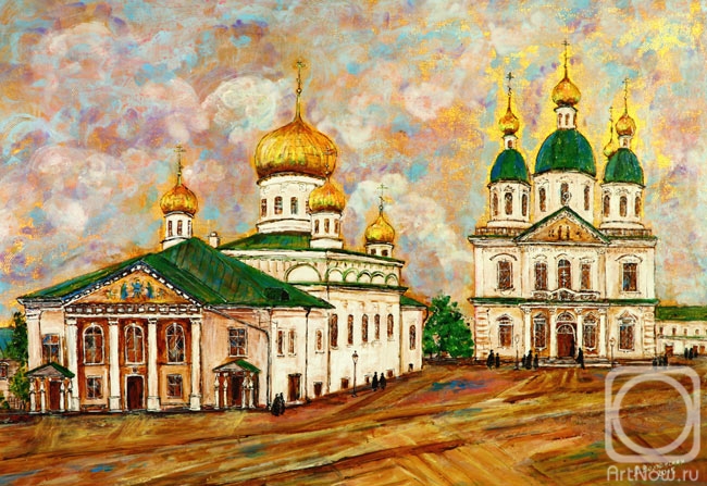 Volkhonskaya Liudmila. Sarov Desert. Church of the Life-Giving Spring and the Assumption Cathedral