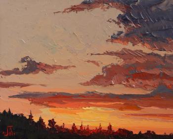 Cold June sunset. Golovchenko Alexey