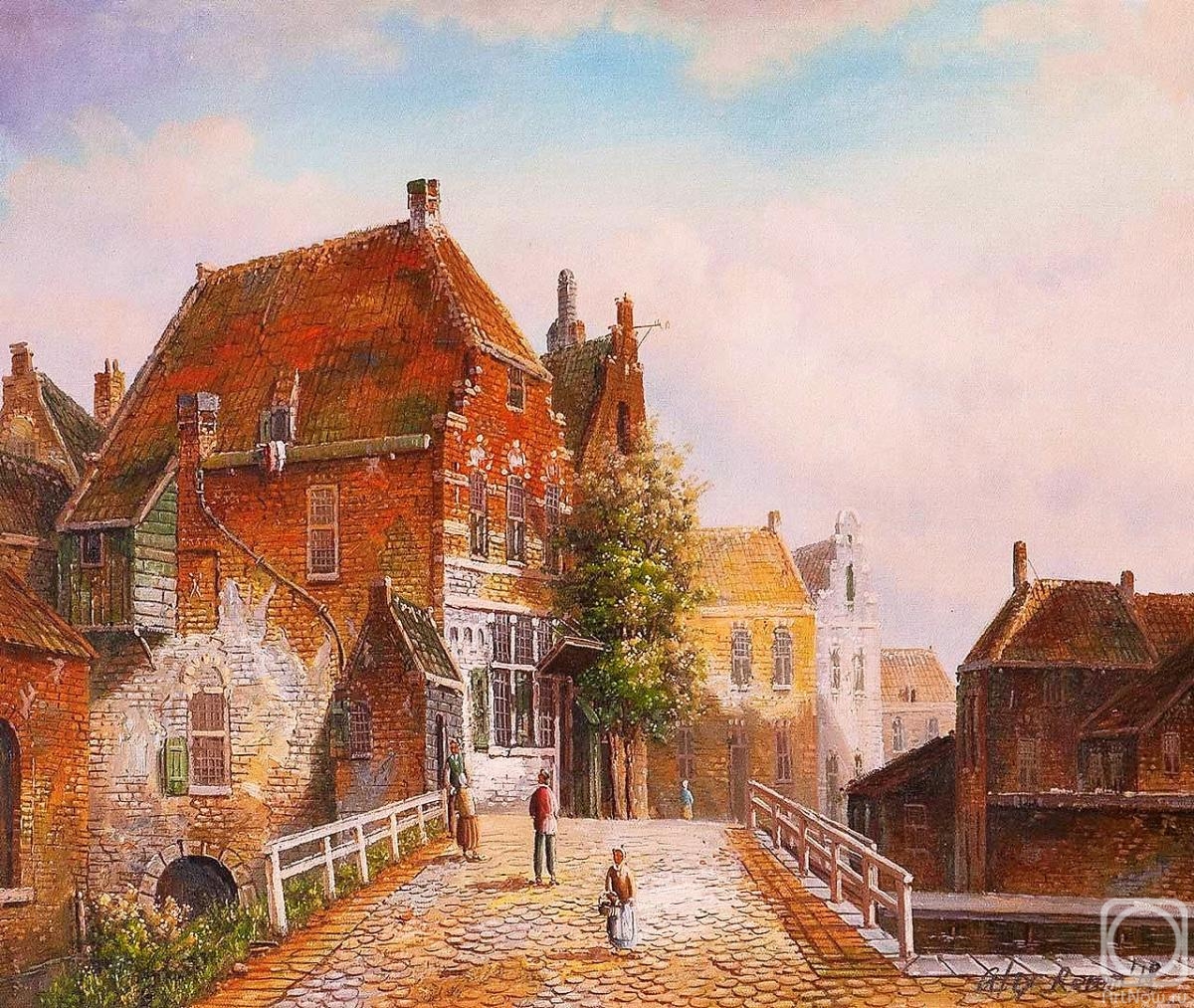 Romm Alexandr. Old Dutch street. Imitating Willem Kukku. N11