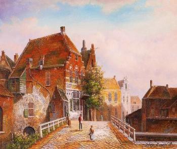 Old Dutch street. Imitating Willem Kukku. N11. Romm Alexandr