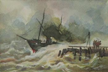 Storm on the sea. Dobrovolskaya Gayane