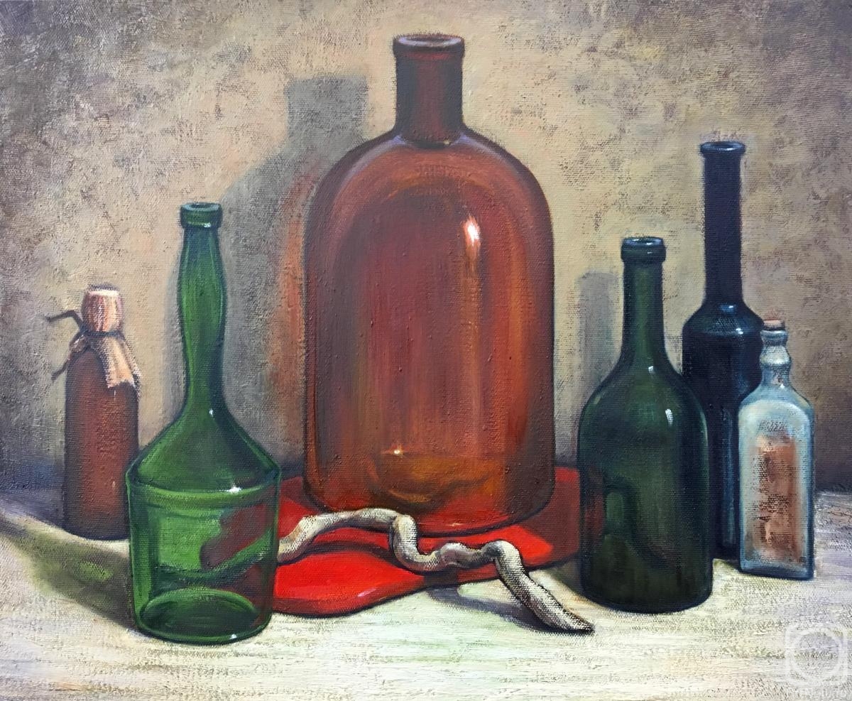 Shchepetnova Natalia. Still Life with Bottles 2