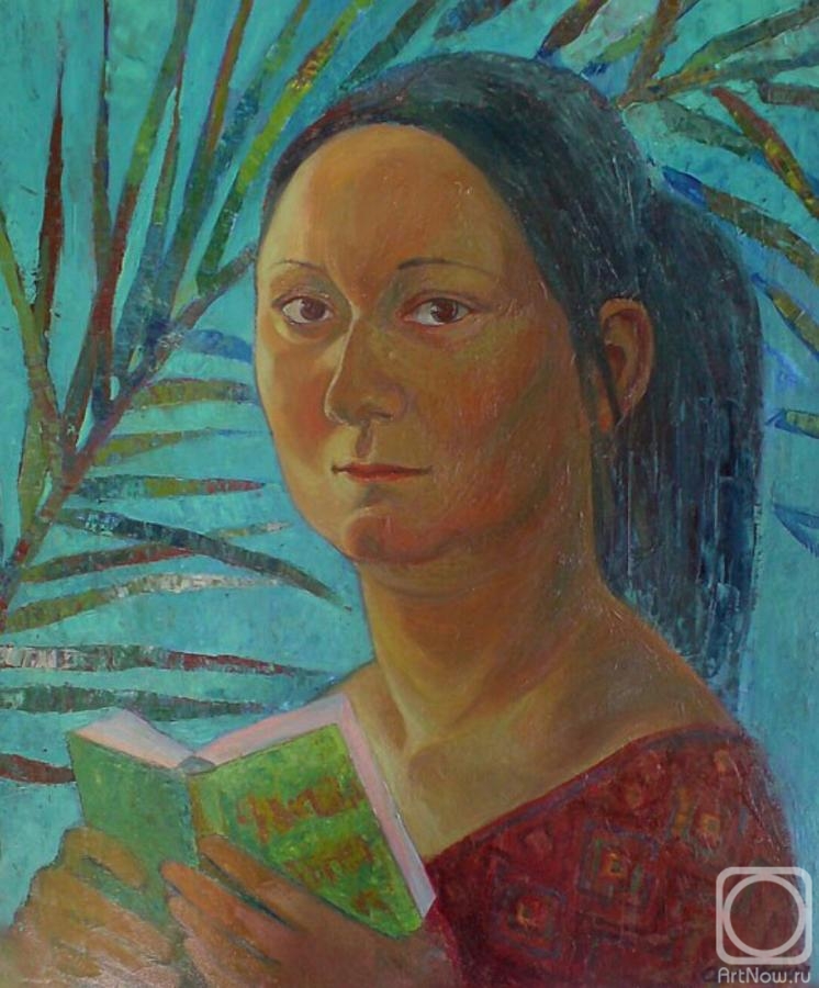 Ovchinini Lyutcia. Spanish portrait with a book