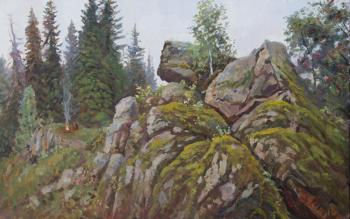 Triptych "On the Trail of the Great Runny". Central part "Prospector". Rzhakov Andrei