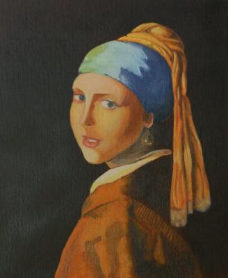 "Het meisje met de parel" (Cara). Klenov Andrei
