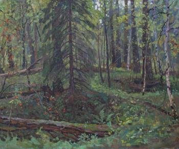 Triptych "On the Trail of the Great Runny". Left part of the "Babinovsky mine of the 19th century". Rzhakov Andrei