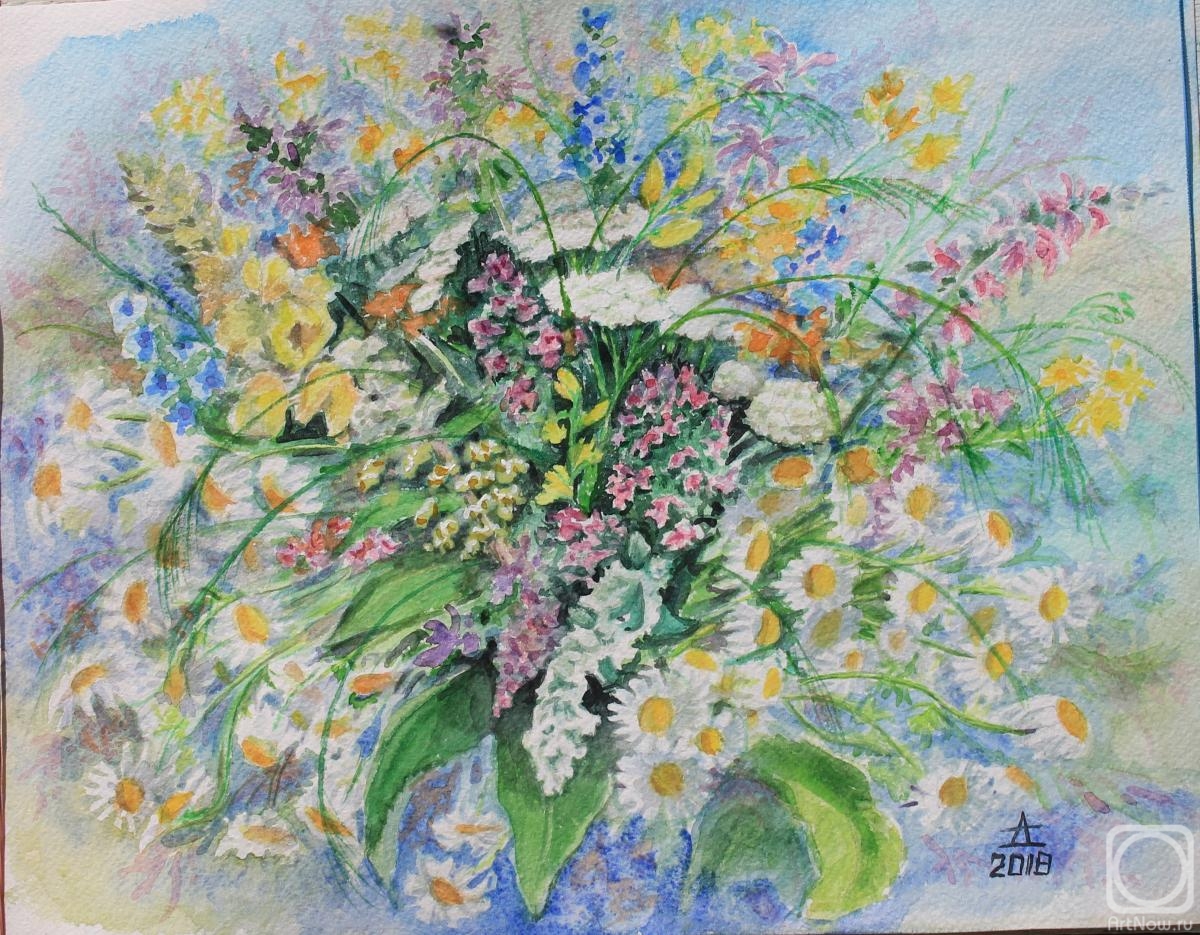 Dyachenko Alyena. Bouquet of wildflowers