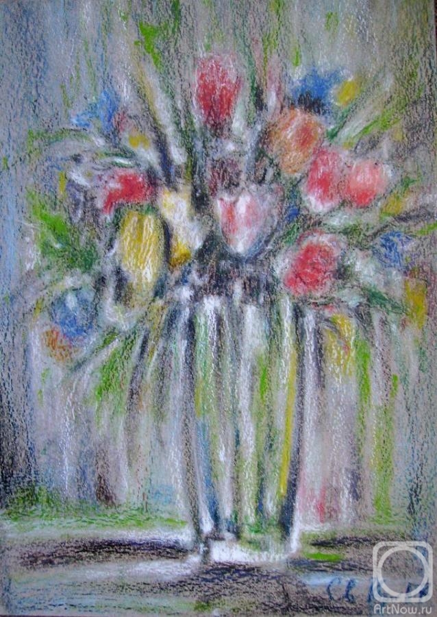 Kyrskov Svjatoslav. Flowers in a glass vase