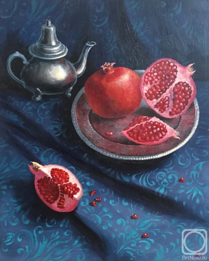 Shchepetnova Natalia. Still life with pomegranate