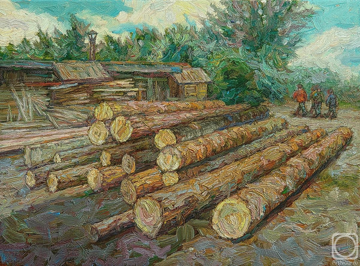 Meshkov Valery. Bouquet of logs