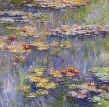 Copy of the painting water lilies, N 29. Kamskij Savelij
