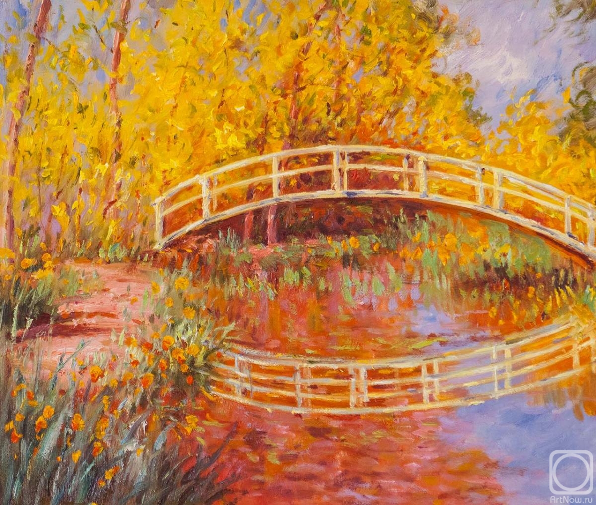 Kamskij Savelij. Copy of the painting, the Japanese bridge (the Bridge in Monet's garden), 1895-1896