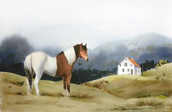 Landscape n.16_Iceland Horse. Abramova Tatyana