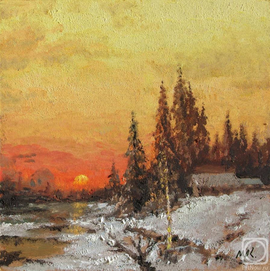 Kremer Mark. Sunset in winter