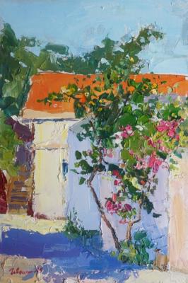 Bright day (Oil Painting Oleander). Gavlina Mariya
