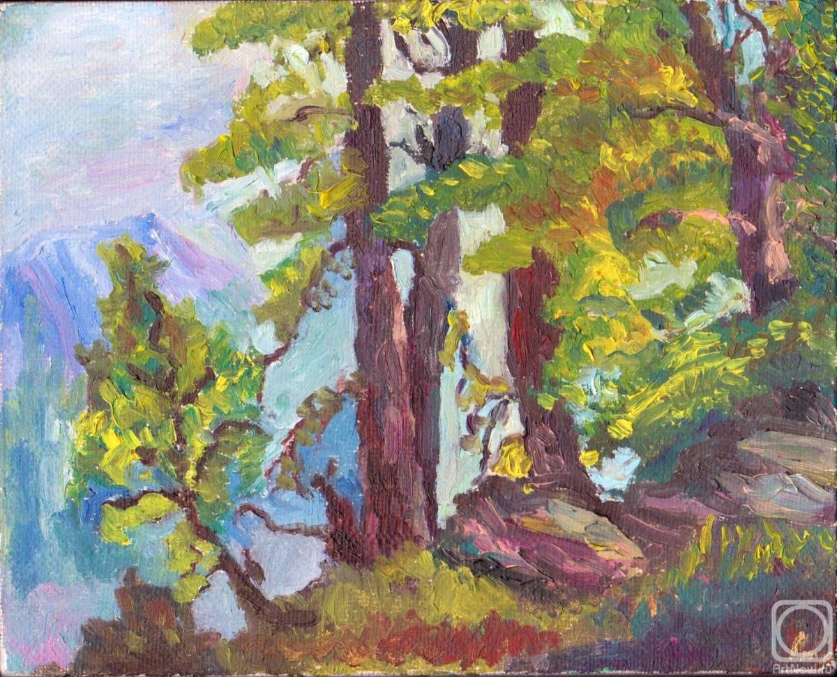 Kot Kseniia. Landscape "Fir-tree"