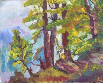 Landscape "Fir-tree" (Landscape With Fir-Trees). Kot Kseniia