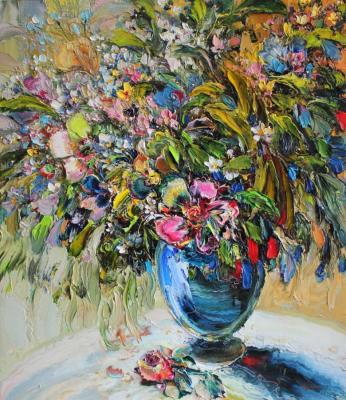 A bouquet for the one I love (Still-Life Oil). Grebenyuk Yury