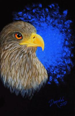 Eagle. Eagle painting (Bright Eyes). Daronina Irina