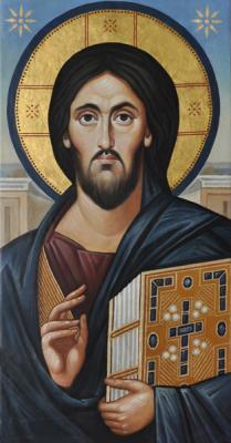 Christ Pantocrator (Sinai image), mid-sixth century (). Biryukova Lyudmila