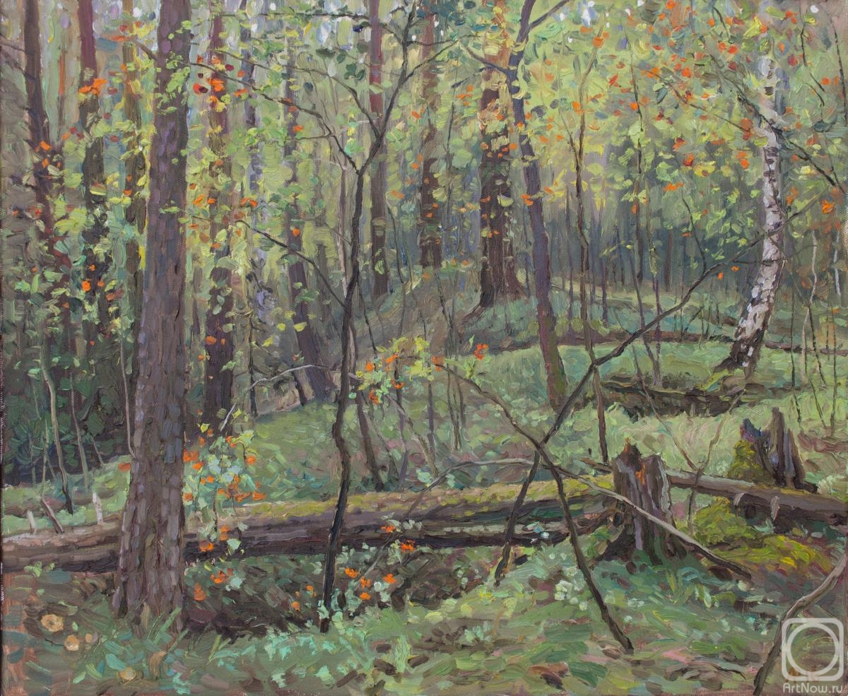 Rzhakov Andrei. Triptych "On the Trail of the Great Runny". Right part of "Rowan on flocks"