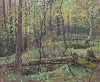 Triptych "On the Trail of the Great Runny". Right part of "Rowan on flocks". Rzhakov Andrei