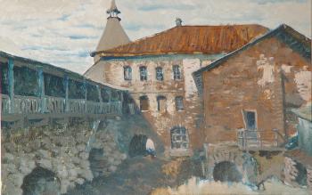 Fortress wall of the Solovetsky Monastery. Goodwill Vitaliy