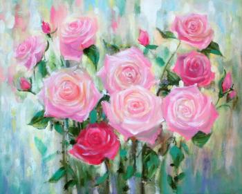 Pink roses. Kropacheva Elena