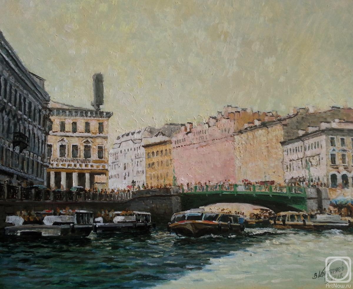 Konturiev Vaycheslav. River riding with the sun