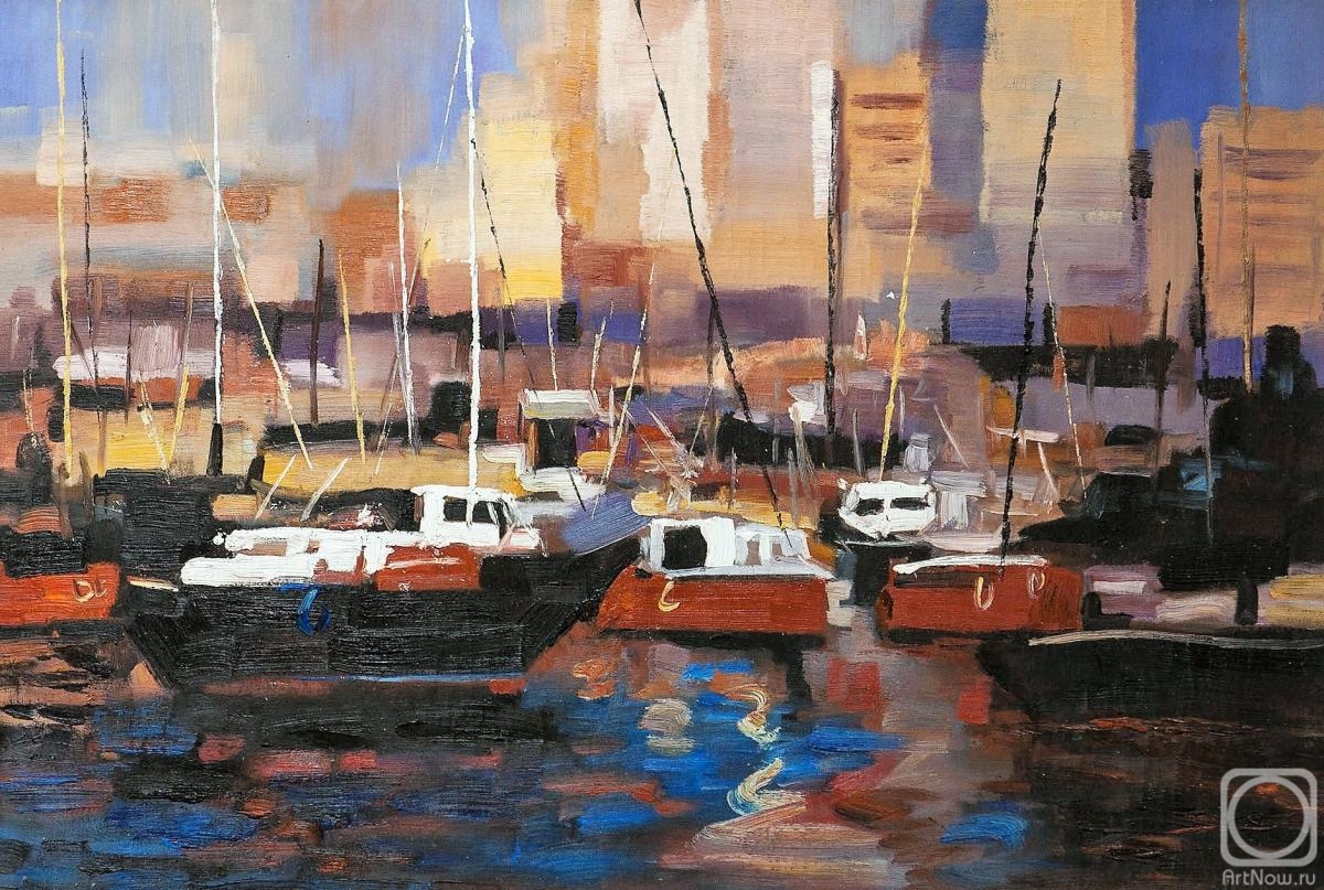 Dupree Brian. Boats. Red tone