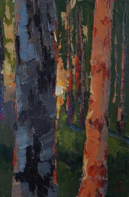 In a birch grove (A Grove). Golovchenko Alexey