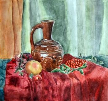 Frolova Alina Aleksandrovna. Still life with jug
