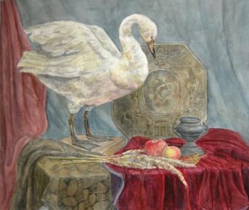 Still life with a swan. Frolova Alina