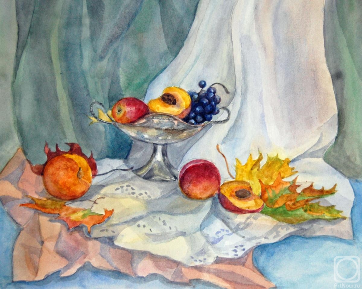 Frolova Alina. Still life with peaches