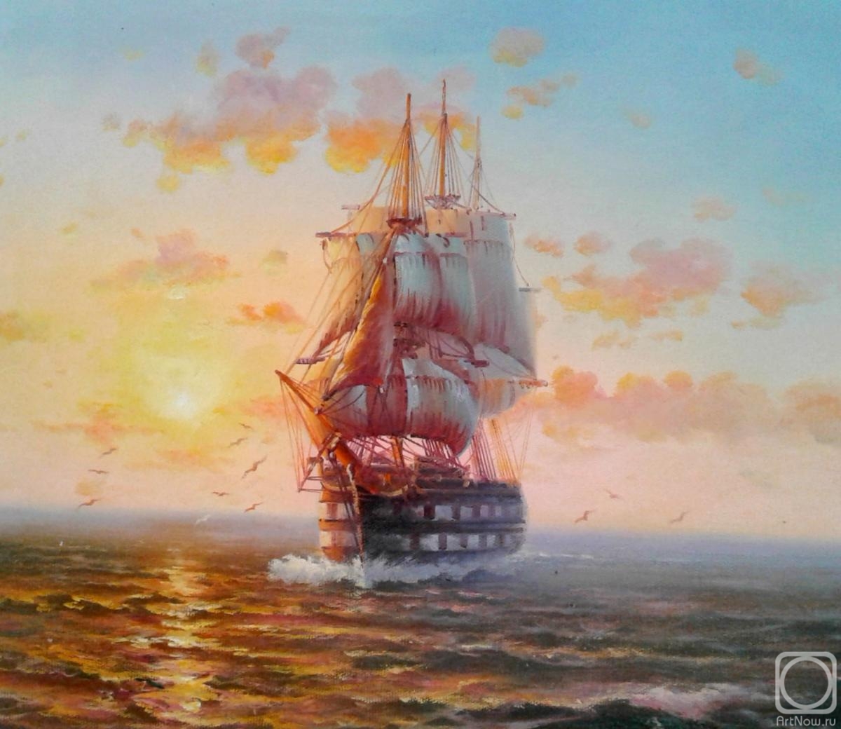 Картины кораблей известных художников