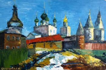 Rostov Kremlin shined with the sun (Architectural Landscape). Tselobanova Elena