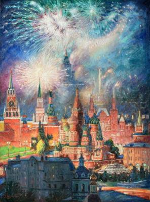 Alluring light of fireworks. Razzhivin Igor