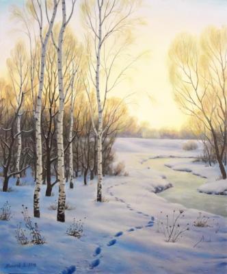 Winter dawn. Momotov Dmitrii