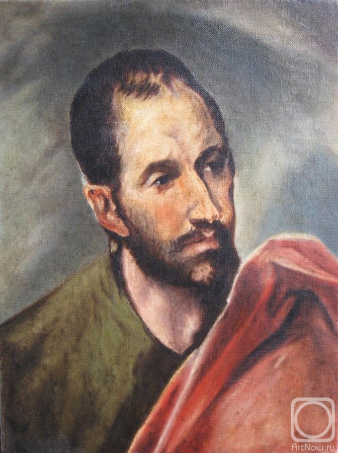 Shilenko Arkady. Study of a Head. Copy of El Greco