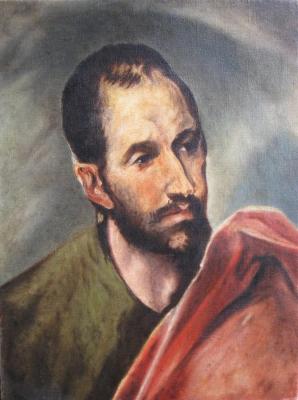 Study of a Head. Copy of El Greco