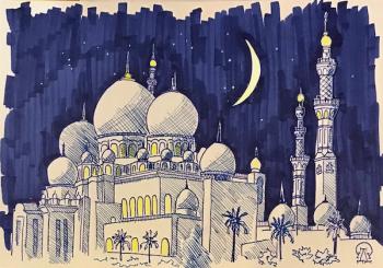 Mosque (sketch). Lukaneva Larissa
