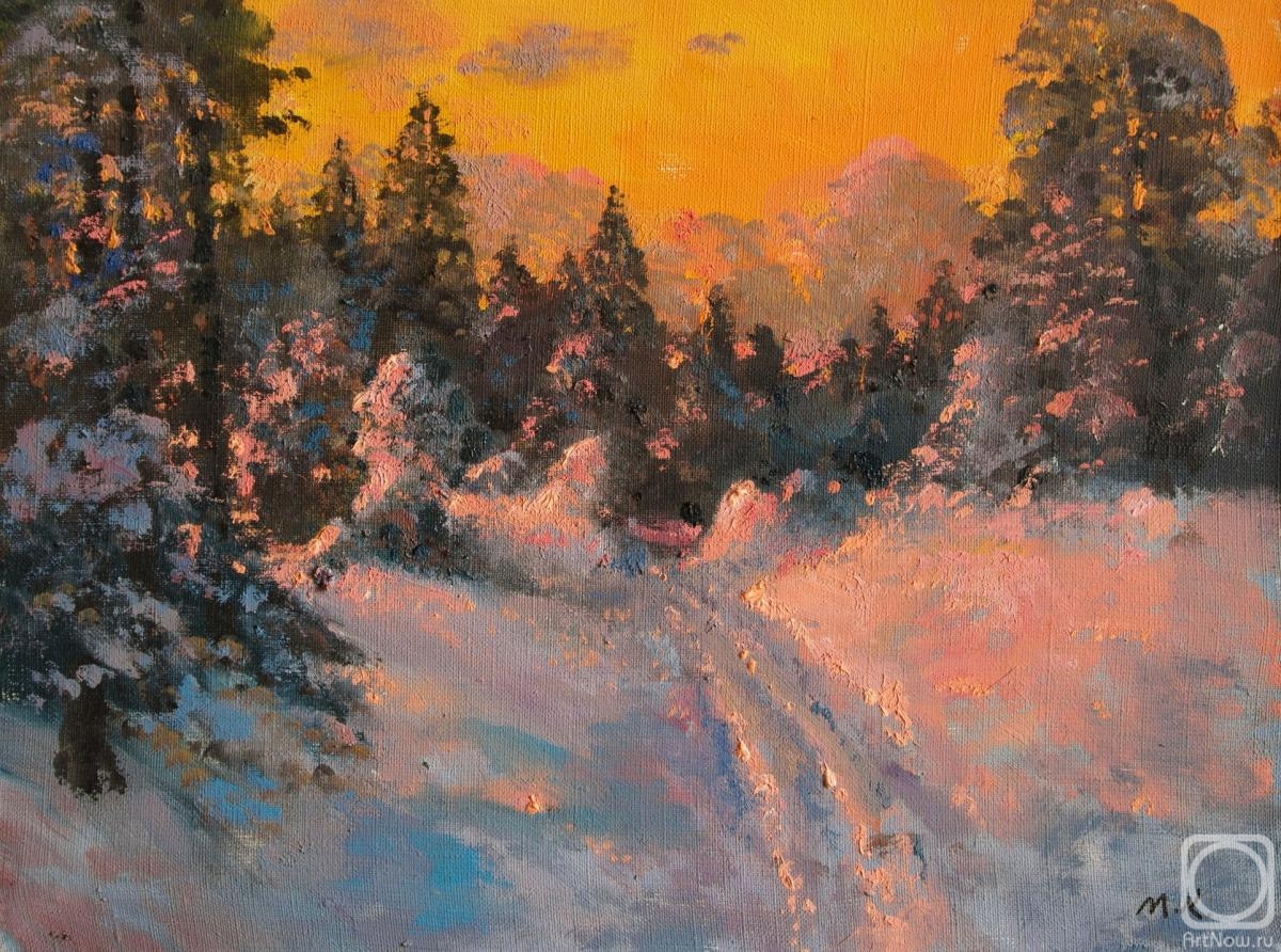 Kremer Mark. Sunset Lights, winter