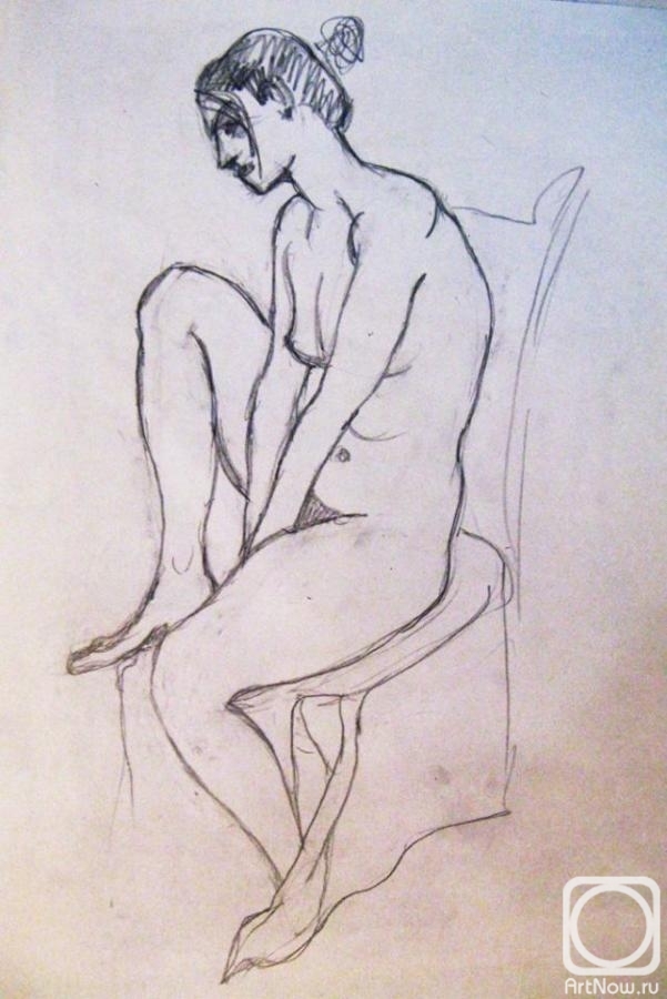 Ixygon Sergei. Nude study at chair