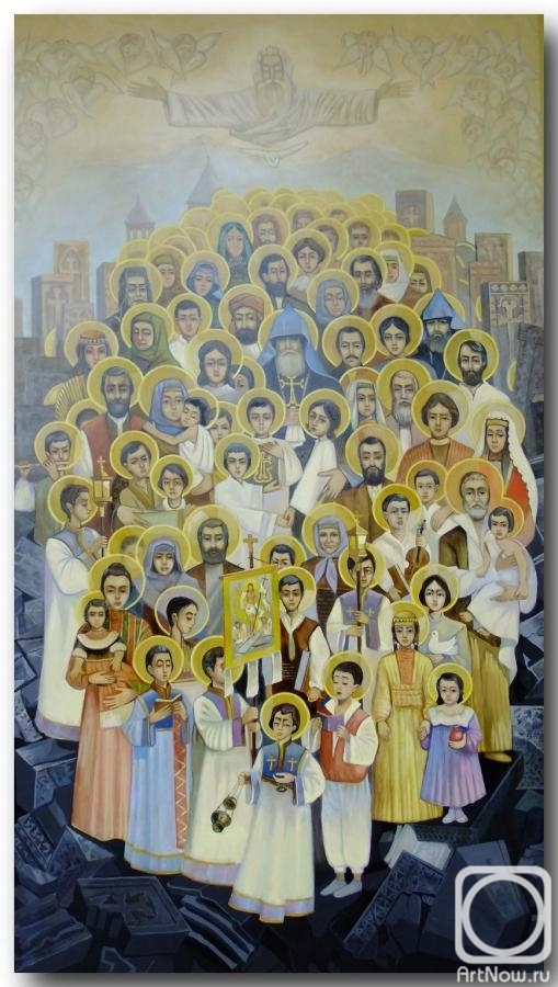 Fedotov Mikhail. Icon of the Holy martyrs of the armenian people (y)